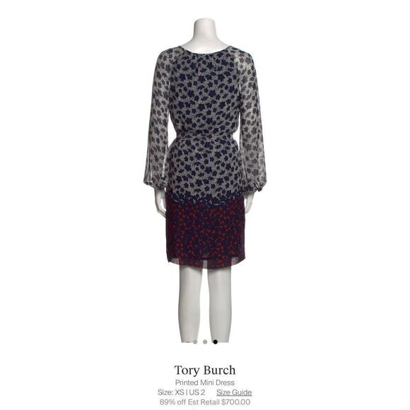 Tory Burch Blue Shift Dress size XS - Picture 4 of 5